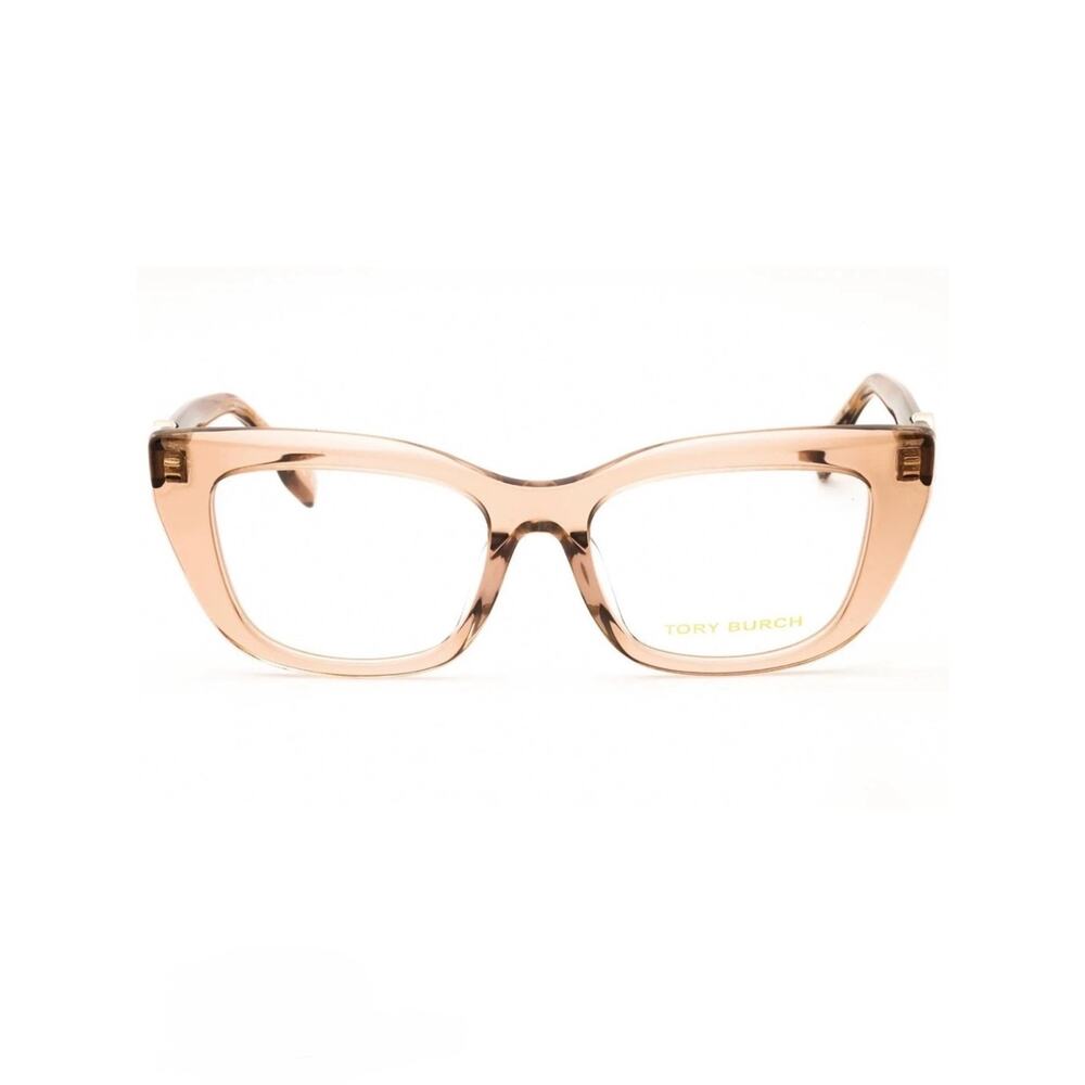 New Tory Burch TY2158U 1954 Translucent Brown Cat Eye Optical Glasses Authentic - Picture 3 of 7